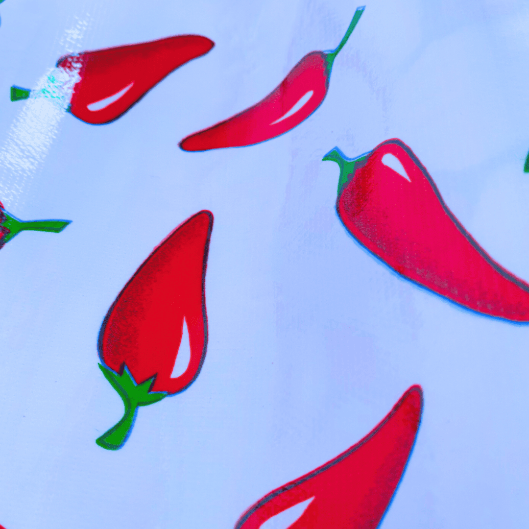 Chilies on white